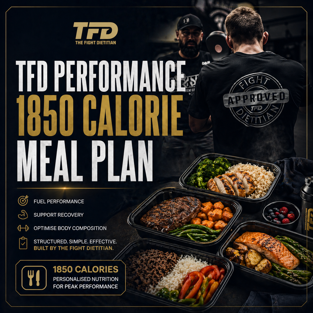 TFD PERFORMANCE 1850 CALORIE MEAL PLAN