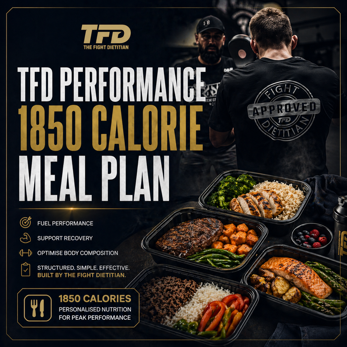 TFD PERFORMANCE 1850 CALORIE MEAL PLAN