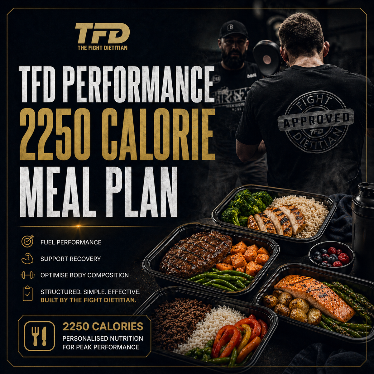 TFD PERFORMANCE 2250 CALORIE MEAL PLAN