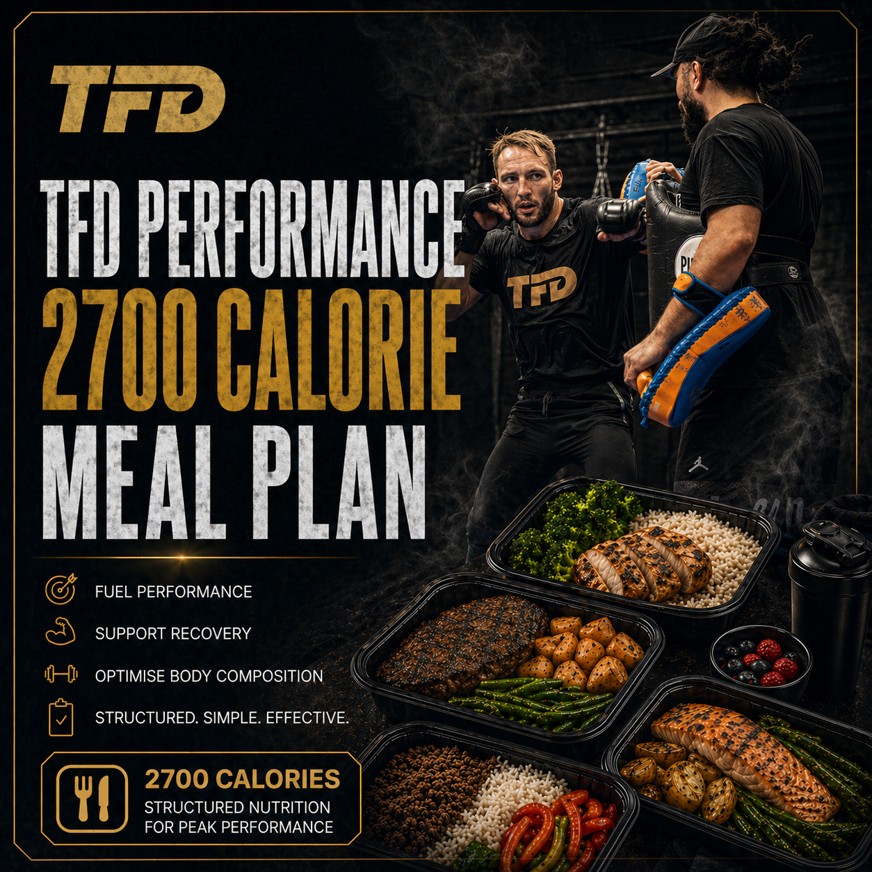 TFD PERFORMANCE 2700 CALORIE MEAL PLAN
