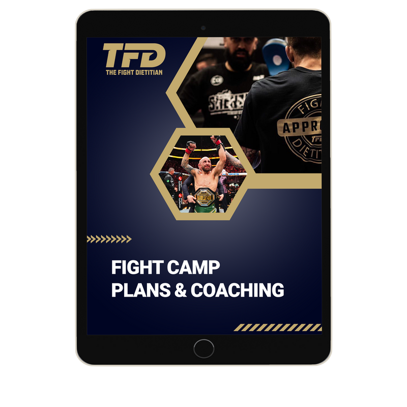 Individualised Fight Camp Meal Plan