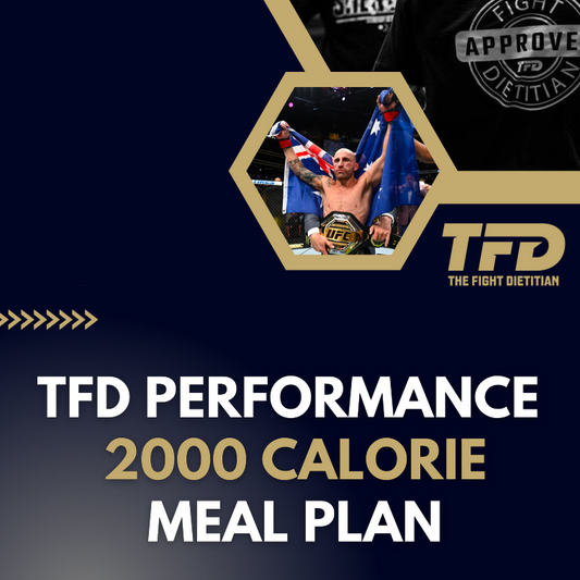 TFD PERFORMANCE 2000 CALORIE MEAL PLAN