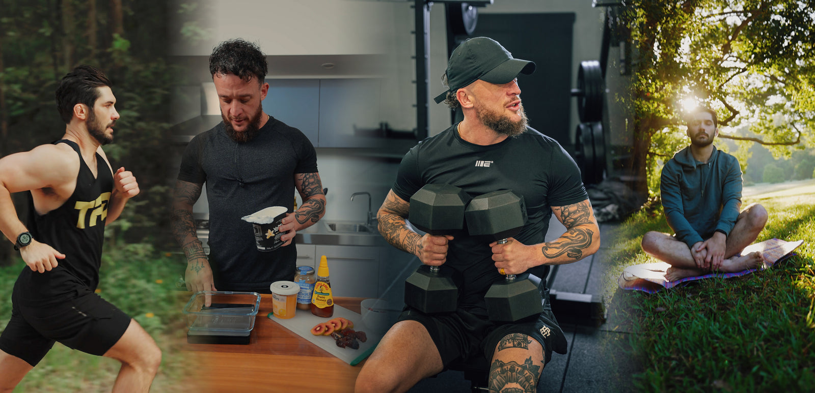 Running, food preparation, strength training, and recovery as parts of everyday health