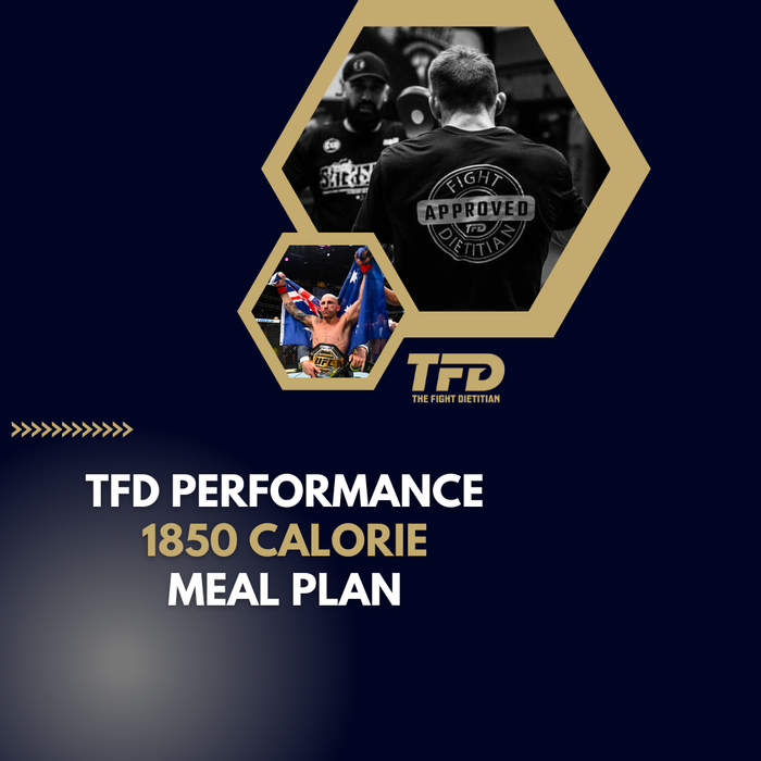 TFD PERFORMANCE 1850 CALORIE MEAL PLAN